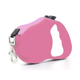 Guinzaglio per Cani 3 Metri Retrattile Colore Rosa