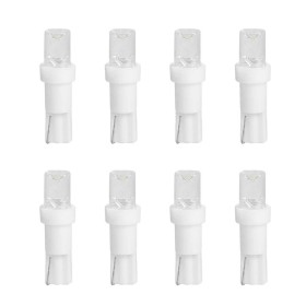 8 Pezzi Lampada Led T5 F5 12V 0.5W 300lm Bianco Freddo 6500K
