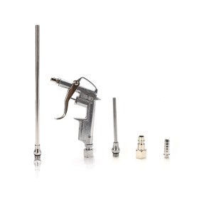 Set Pistola in Metallo per Aria Compressa con Ugelli