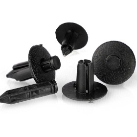 Kit 20 Pezzi Rivetti in Plastica con Fissaggio a Pressione