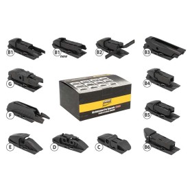 Kit 12 Attacchi Connettori Adattatori Raccordi Per Spazzole Tergicristallo CARALL S985 Flat e T191 Ibrida Flat e T191 Ibrida