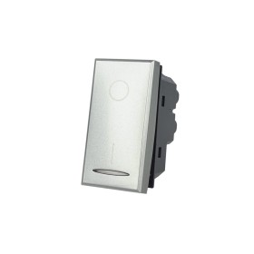 SANDASDON Interruttore 2P 16A Bipolare 0-1 Silver Compatibile Con Bticino Axolute