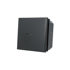SANDASDON Interruttore Assiale 2M 1P 16A Nero Compatibile Con Bticino Axolute