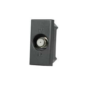 SANDASDON Presa TV SAT Satellitare Tipo F Nero Compatibile Con Bticino Axolute