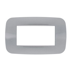SANDASDON Placca Futura 4M Silver Compatibile Con Con Bticino Axolute