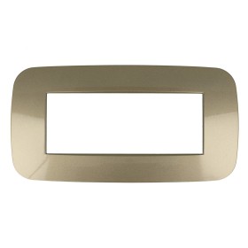 SANDASDON Placca Futura 6M Bronzo Compatibile Con Con Bticino Axolute