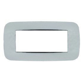 SANDASDON Placca Futura 6M Cromo Lucido Compatibile Con Con Bticino Axolute