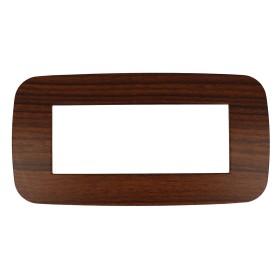SANDASDON Placca Futura 6M Radica Compatibile Con Con Bticino Axolute
