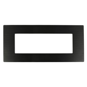 SANDASDON Placca Dynamic 6M Tecnopolimero Satinato Colore Nero Compatibile Con Con Bticino Axolute