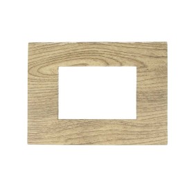 SANDASDON Placca Flat Slim Sottile 3M Legno Chiaro Compatibile Con Bticino Axolute Air