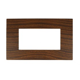 SANDASDON Placca Flat Slim Sottile 4M Radica Compatibile Con Bticino Axolute Air