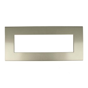 SANDASDON Placca Flat Slim Sottile 6M Titanio Compatibile Con Bticino Axolute Air