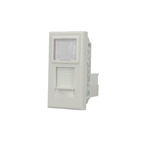 SANDASDON Presa Dati RJ45 CAT6 Bianco Coperchio Compatibile Con Bticino Axolute