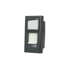 SANDASDON Presa Dati RJ45 CAT5E Nero Coperchio Compatibile Con Bticino Axolute