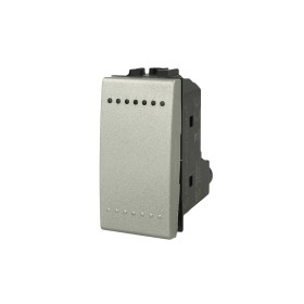 SANDASDON Interruttore 1P 16A Unipolare Grigio Compatibile Con Bticino Living
