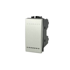 SANDASDON Pulsante NO 1P 16A Grigio Compatibile Con Bticino Living