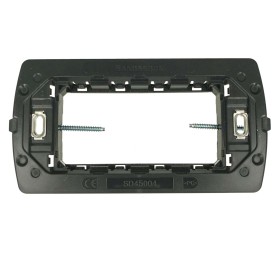 SANDASDON Supporto Slim Sottile 4M Per Scatole 4 Moduli Compatibile Con Bticino Living Light Air