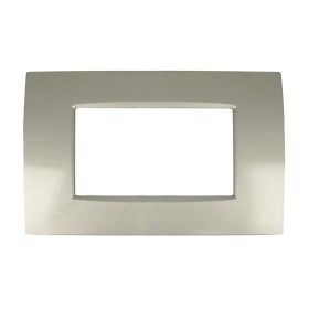 SANDASDON Placca Slim Sottile 4M Titanio Compatibile Con Bticino Living Light Air
