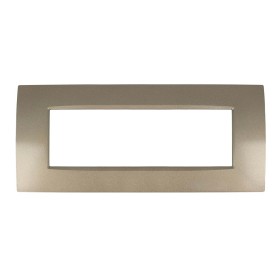 SANDASDON Placca Slim Sottile 7M Acciaio Bronzo Compatibile Con Bticino Living Light Air