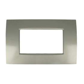 SANDASDON Placca Quadra 4M Titanio Compatibile Con Con Bticino Living