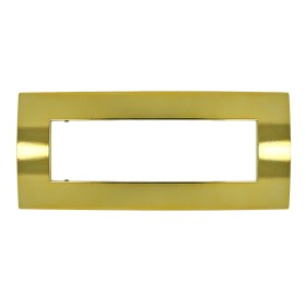 SANDASDON Placca Quadra 7M Oro Lucido Compatibile Con Con Bticino Living