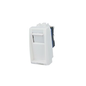 SANDASDON Presa Dati RJ45 CAT6 Bianco Con Coperchio Compatibile Con Bticino Living