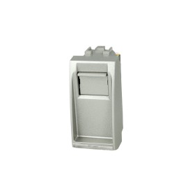 SANDASDON Presa Dati RJ45 CAT5E Grigio Con Coperchio Compatibile Con Bticino Living