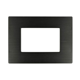 SANDASDON Placca Dynamic 3M Tecnopolimero Satinato Colore Nero Compatibile Con Con Bticino Matix