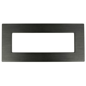 SANDASDON Placca Dynamic 6M Tecnopolimero Satinato Colore Nero Compatibile Con Con Bticino Matix