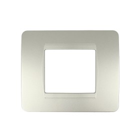 SANDASDON Placca Classic 2M Colore Titanio Compatibile Con Con Bticino Matix