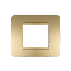 SANDASDON Placca Classic 2M Colore Oro Compatibile Con Con Bticino Matix