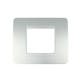 SANDASDON Placca Classic 2M Colore Silver Argento Compatibile Con Con Bticino Matix