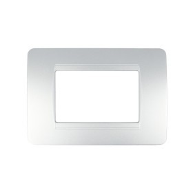 SANDASDON Placca Classic 3M Cromo Lucido Compatibile Con Bticino Matix