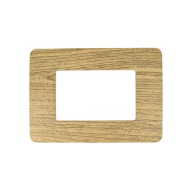 SANDASDON Placca Classic 3M Legno Scuro Compatibile Con Bticino Matix