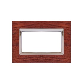 SANDASDON Placca Elegance 3M Legno Noce Scuro Compatibile Con Bticino Matix