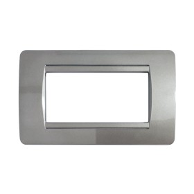SANDASDON Placca Classic 4M Titanio Compatibile Con Bticino Matix