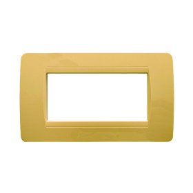 SANDASDON Placca Classic 4M Oro Lucido Compatibile Con Bticino Matix