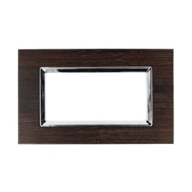 SANDASDON Placca Elegance 4M Legno Wenge Compatibile Con Bticino Matix