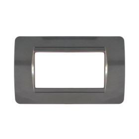 SANDASDON Placca Classic 4M Acciaio Scuro Compatibile Con Bticino Matix