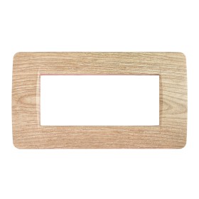 SANDASDON Placca Classic 6M Legno Chiaro Compatibile Con Bticino Matix