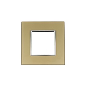 SANDASDON Placca Vitra 2M Bronzo Compatibile Con Vimar Plana