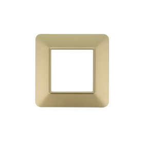 SANDASDON Placca Basic 2M Oro Compatibile Con Vimar Plana