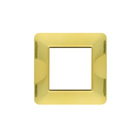 SANDASDON Placca Basic 2M Oro Lucido Compatibile Con Vimar Plana