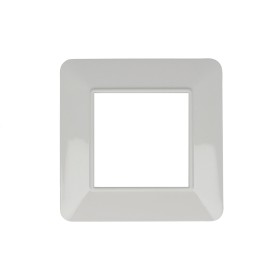 SANDASDON Placca Basic 2M Bianco Compatibile Con Vimar Plana