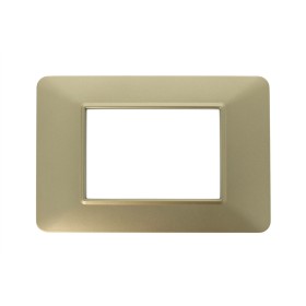 SANDASDON Placca Basic 3M Oro Compatibile Con Vimar Plana