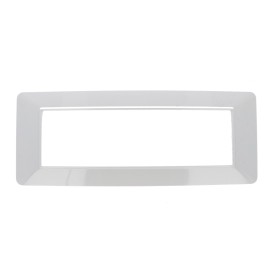 SANDASDON Placca Basic 7M Bianco Compatibile Con Vimar Plana