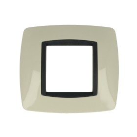 SANDASDON Placca Bombe 2M Colore Sabbia Compatibile Con Bticino Living International