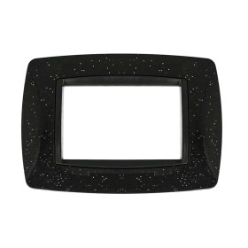 SANDASDON Placca Bombe 3M Nero Flash Compatibile Con Bticino Living International
