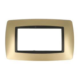 SANDASDON Placca Bombe 4M Oro Compatibile Con Bticino Living Internationall