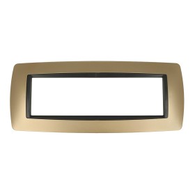 SANDASDON Placca Bombe 7M Oro Compatibile Con Bticino Living Internationall